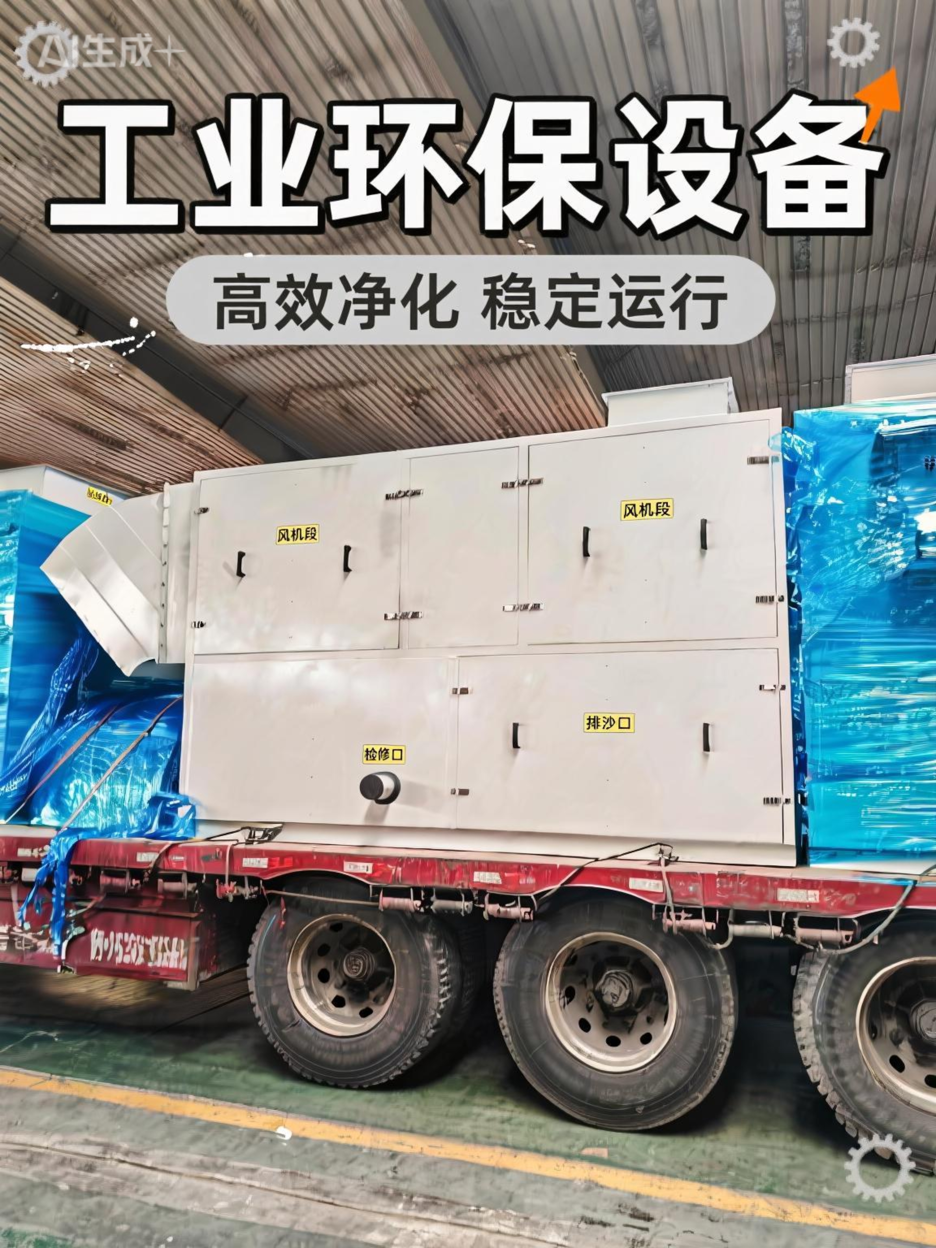 保護風(fēng)機自清潔沙塵過濾機組 慣性切割重力降塵原理 風(fēng)沙過濾設(shè)備