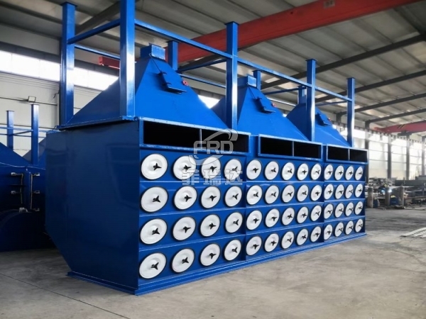 橫裝式濾筒除塵器 PLC 控制可調脈沖反吹