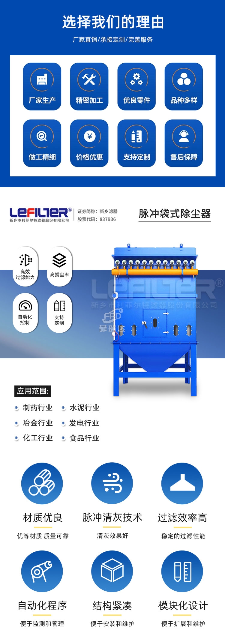 脈沖袋式除塵器簡介